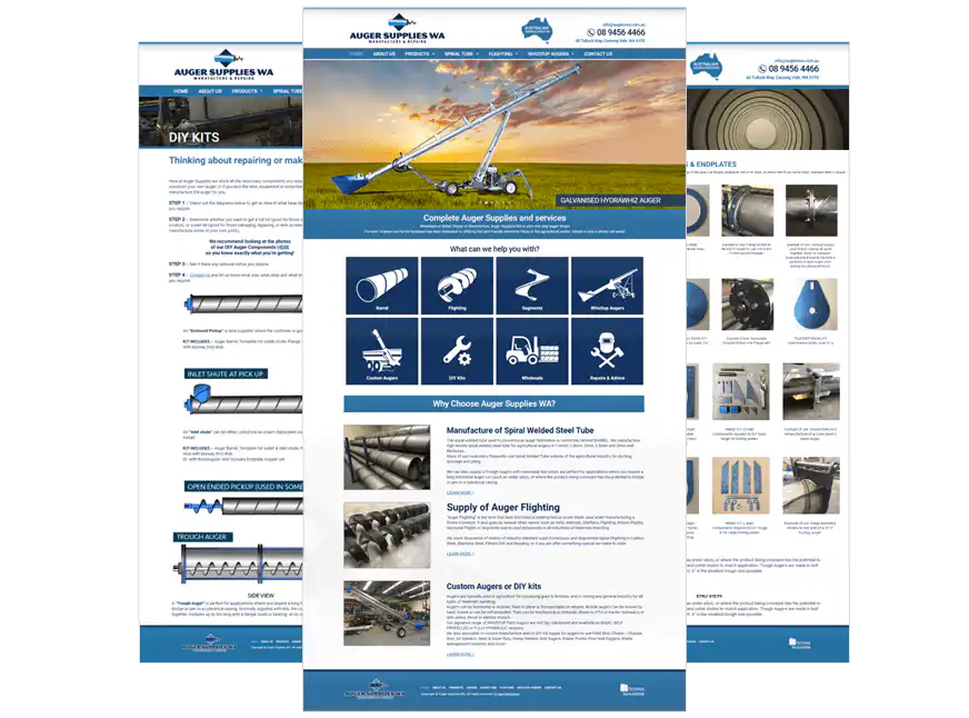 Augers WA web design Perth
