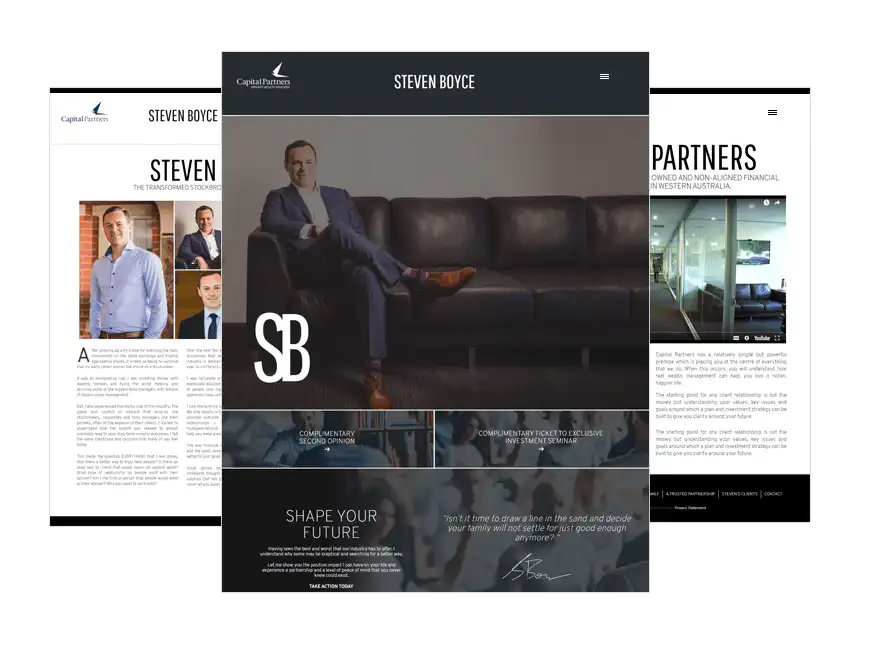 Steven Boyce web design Perth