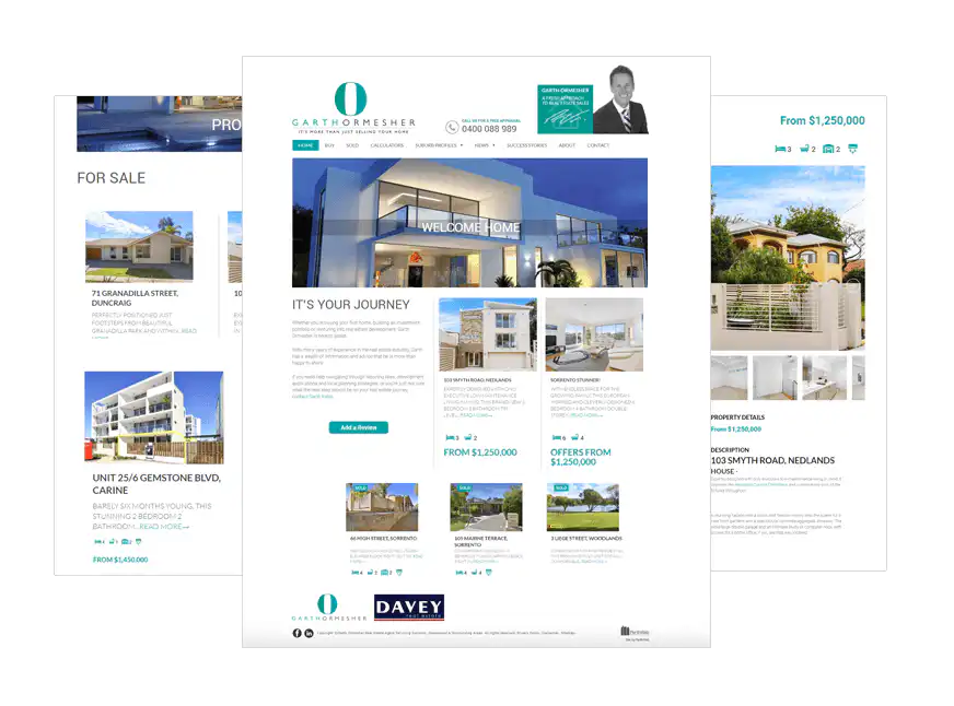 Ormesher Property Solutions web design Perth