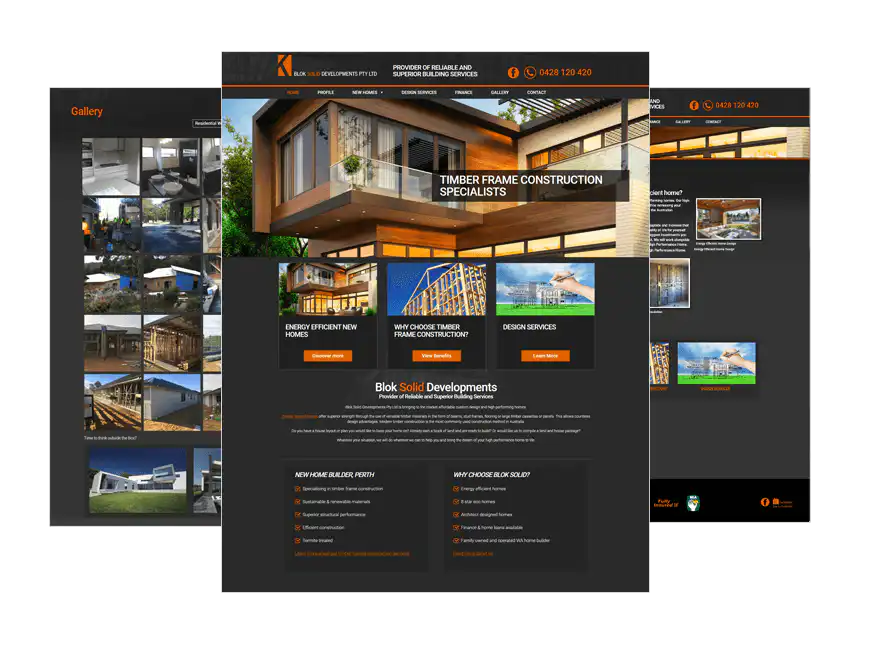 Blok Solid Developments web design Perth