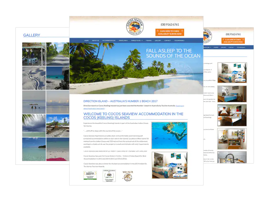 Coco's Seaview web design Perth