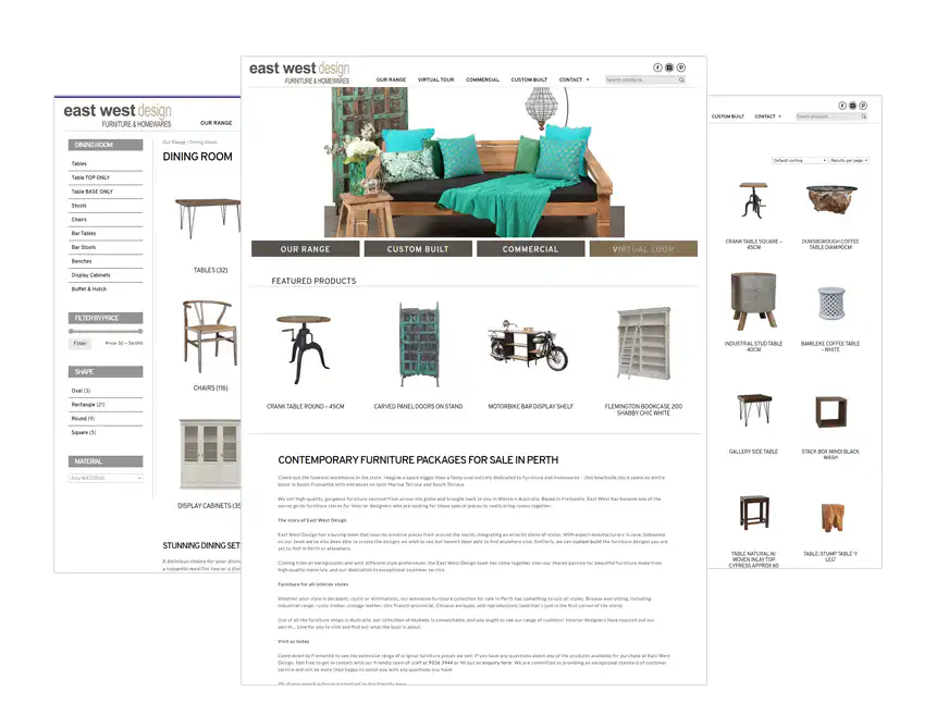 East West Design web design Perth