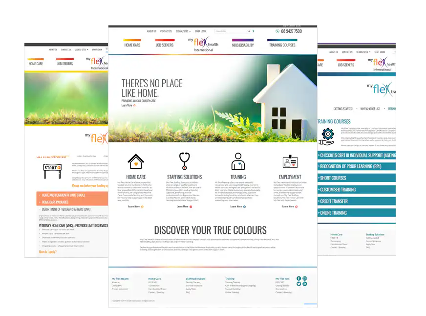 My Flex Health web design Perth