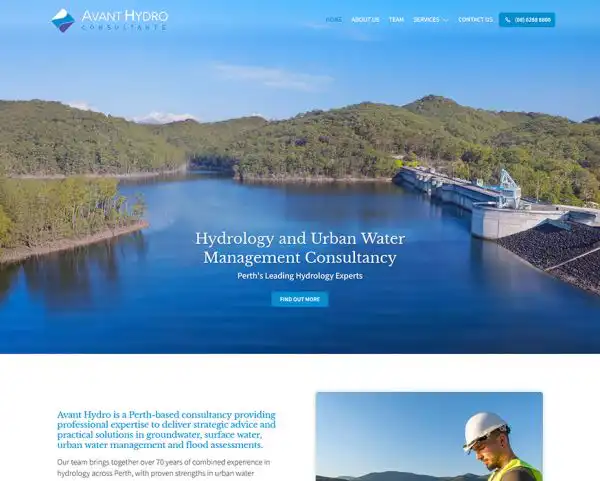 Website design Perth Avant Hydro