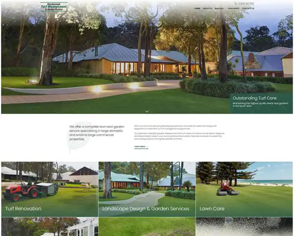 Dunsborough Turf Management Web Design Perth