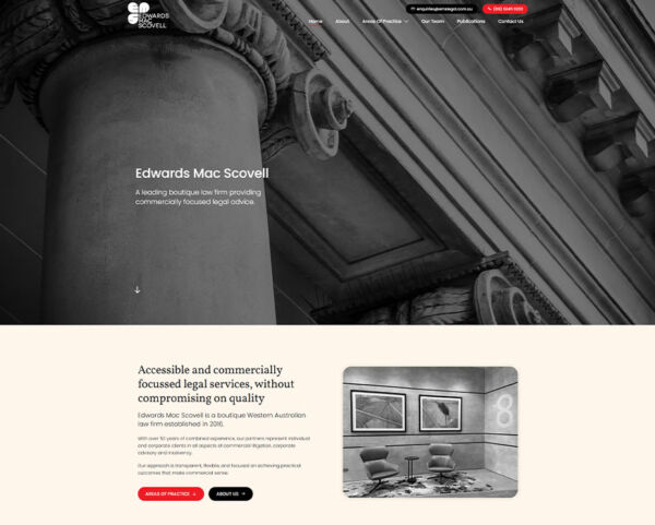 EMS Legal Website Design