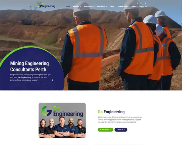 Go Engineering website design