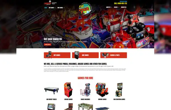 Perth Kids Just Wanna Have Fun web design