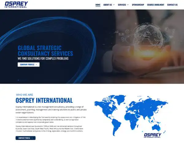 OAM International web design Perth