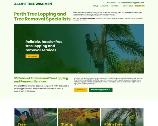 Web design Tree Wise Men Perth