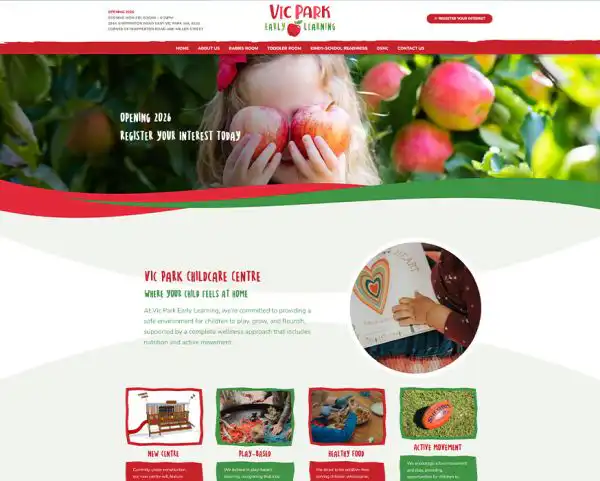 Vic Park Early Learning Web Design