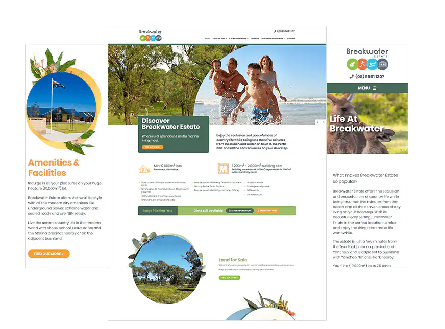 Breakwater Estate web design Perth