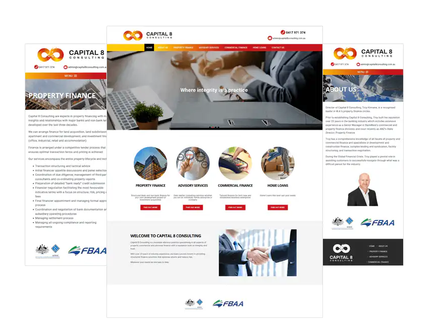 Capital 8 Consulting web design Perth