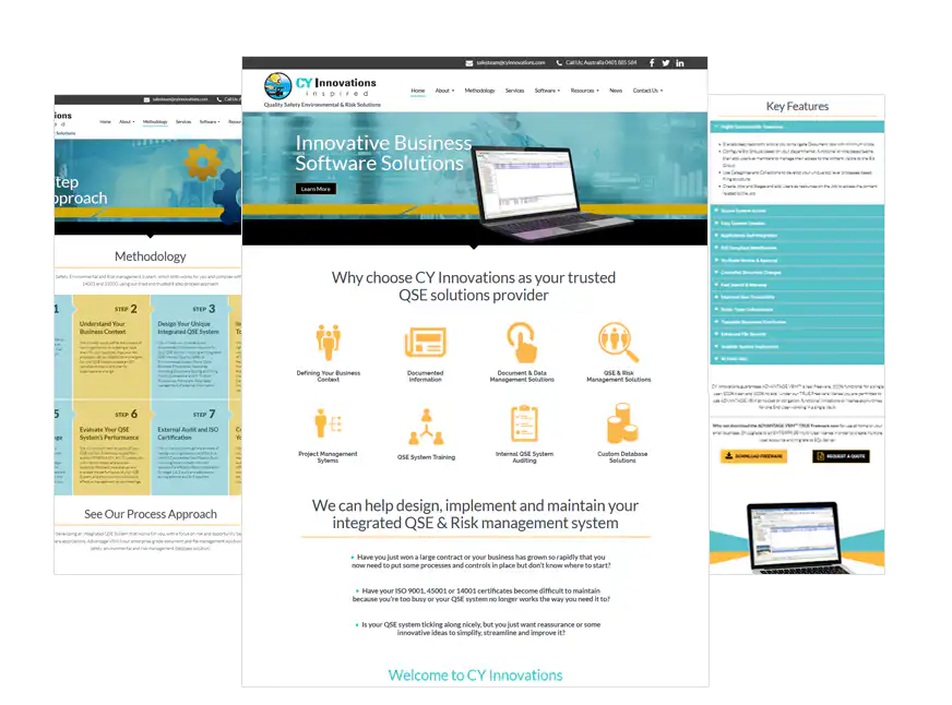 CY Innovations web design Perth