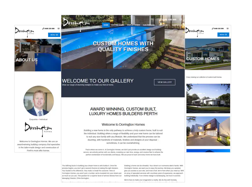 Dorrington Homes wen design Perth