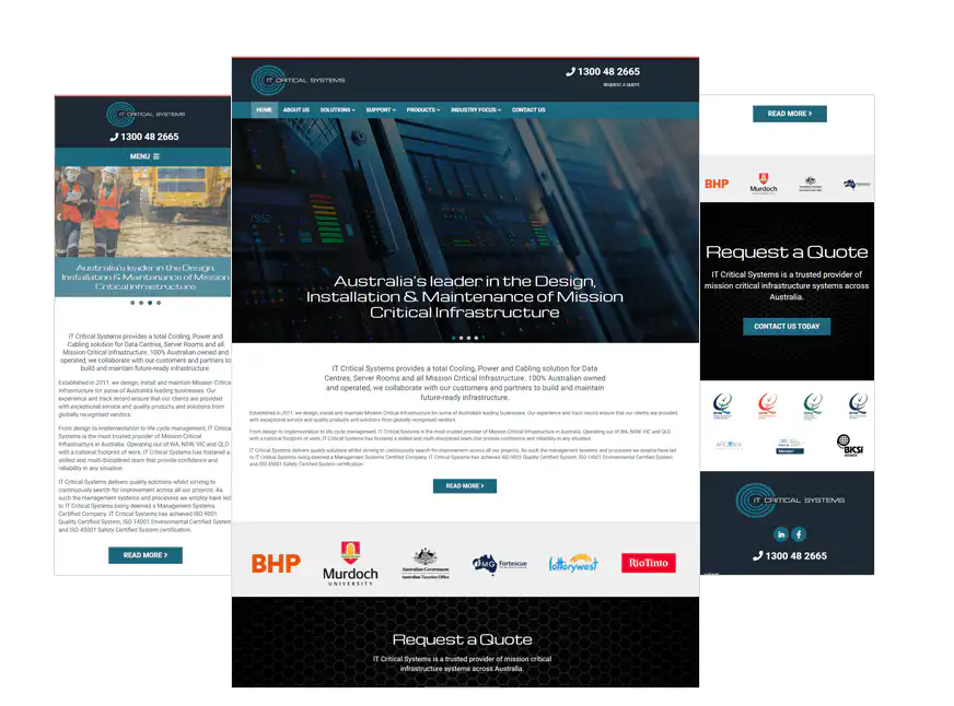 IT Critical Systems web design Perth