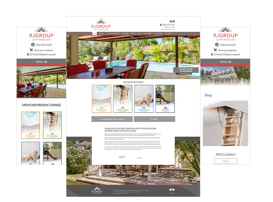 RJ Group web design Perth