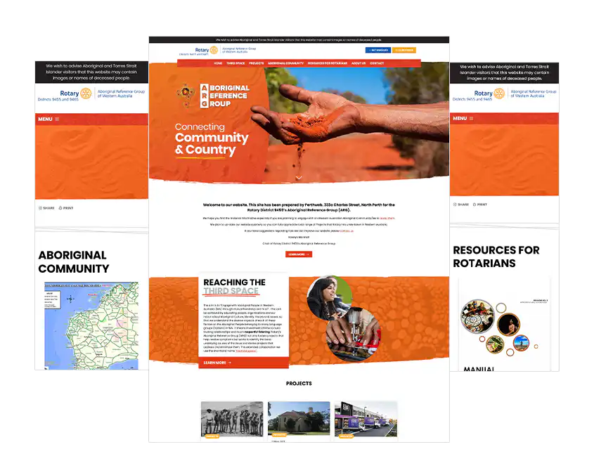 Rotary ARG web design Perth