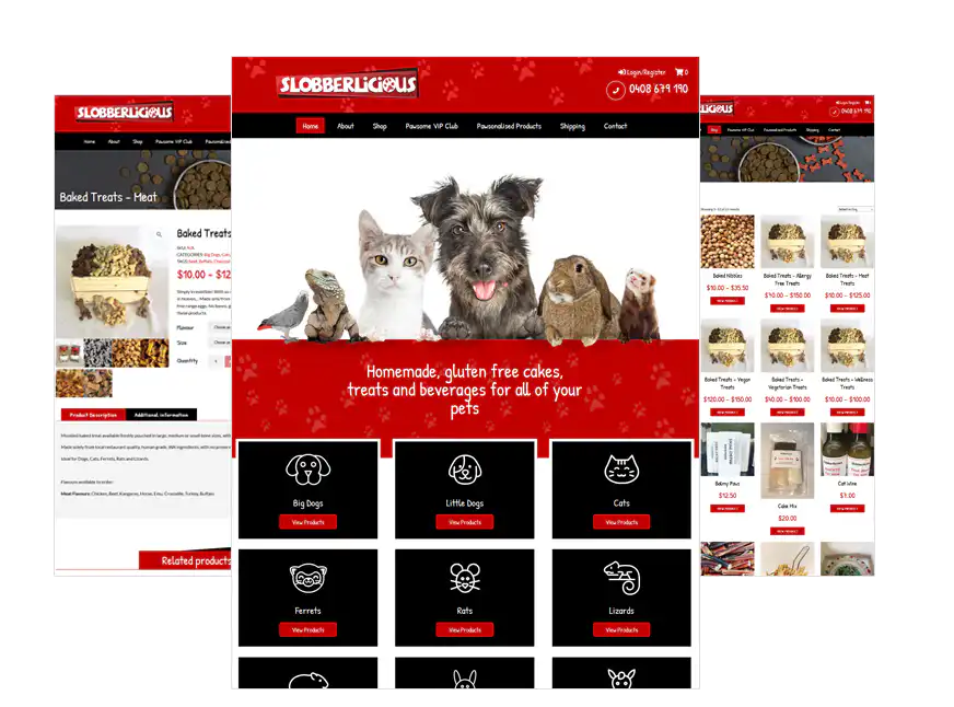 Slobberlicious web design Perth
