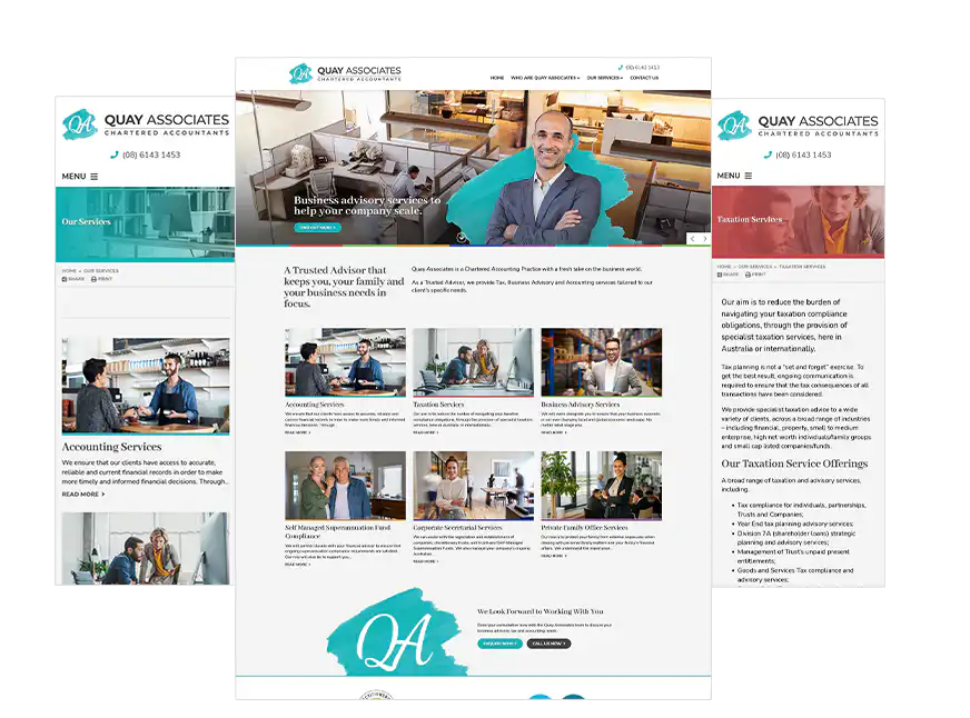 Quay Associates web design Perth