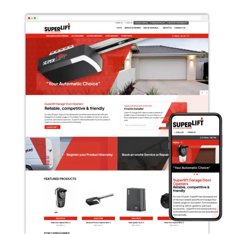 Superlift website design Perth