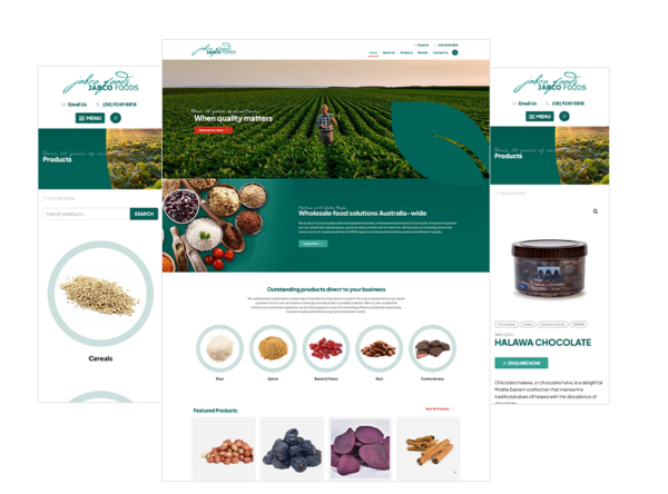 Jabco Foods Perth web design