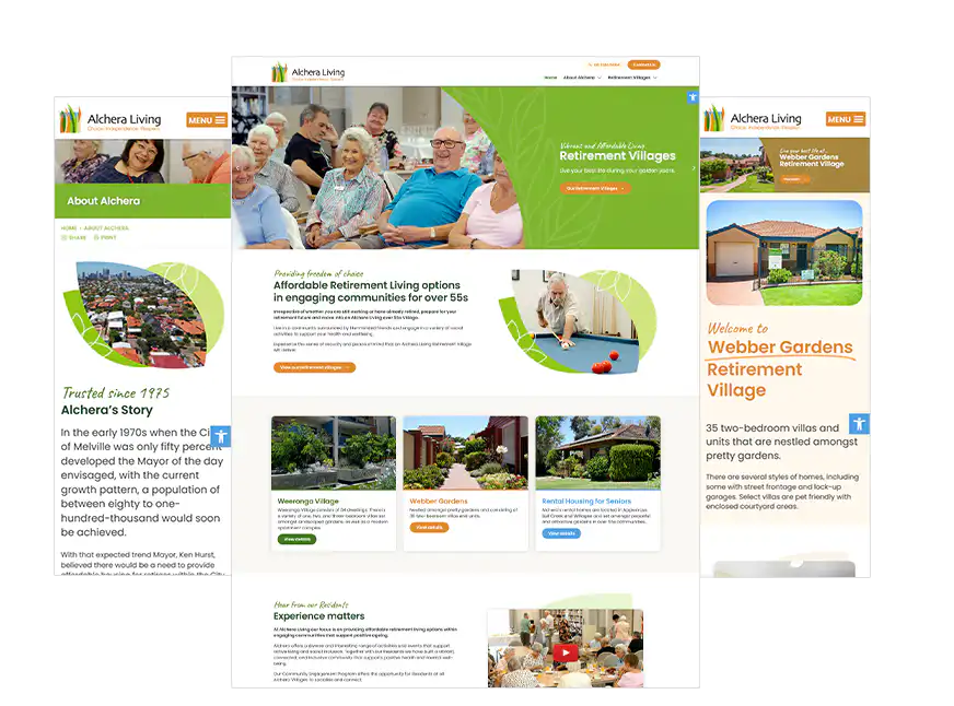 Alchera Living web design Perth