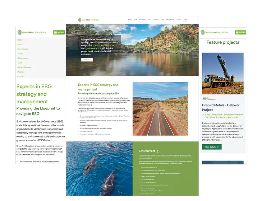 Perth GreenPrint Solutions web design