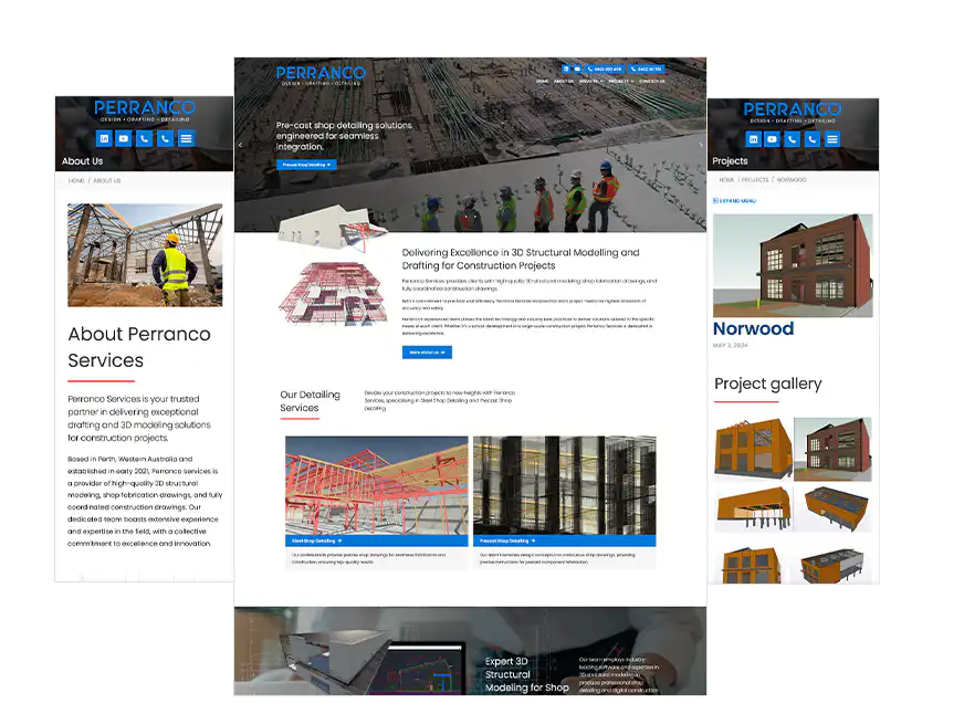 Perranco Services Perth website design