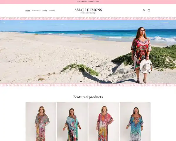 Perth Amari Designs web design