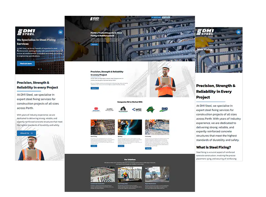 DM1 Steel web design Perth