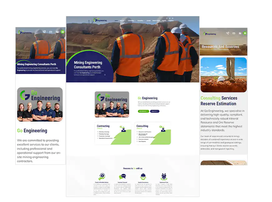 Go Engineering website design