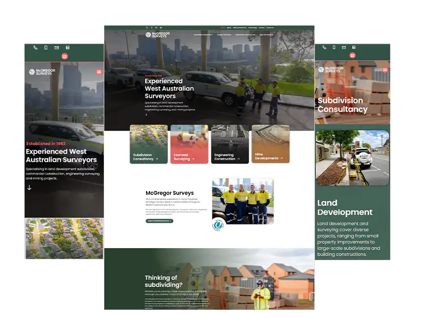 McGregor Surveys website design