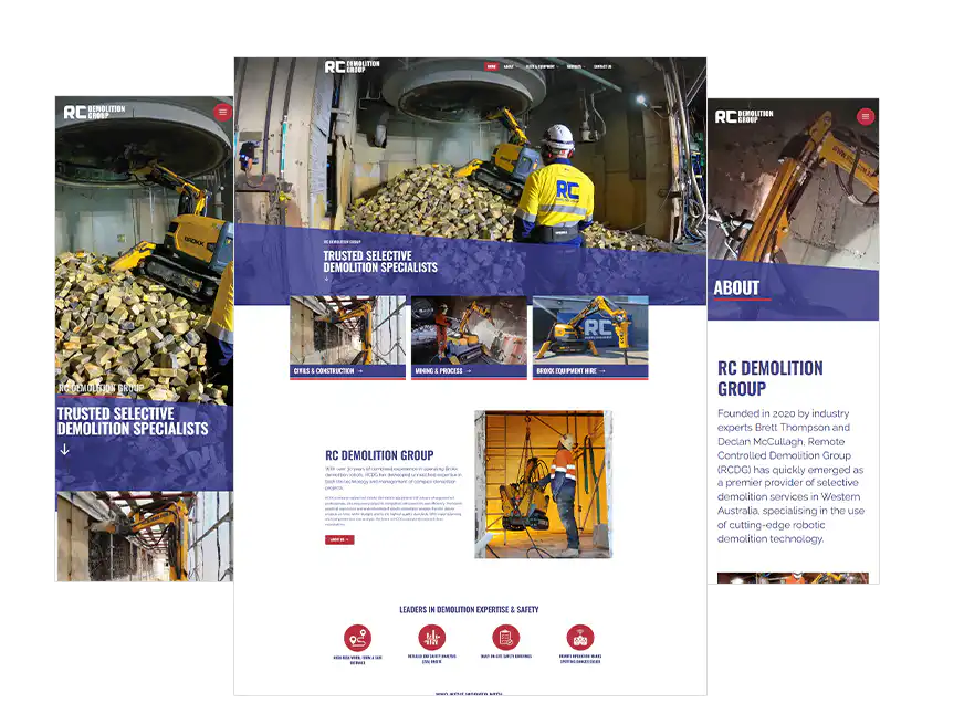 RC Demolition Group website design