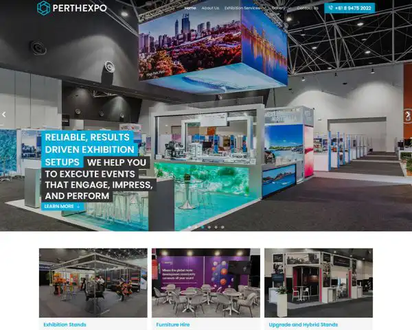 Perth web design Perth Expo Hire