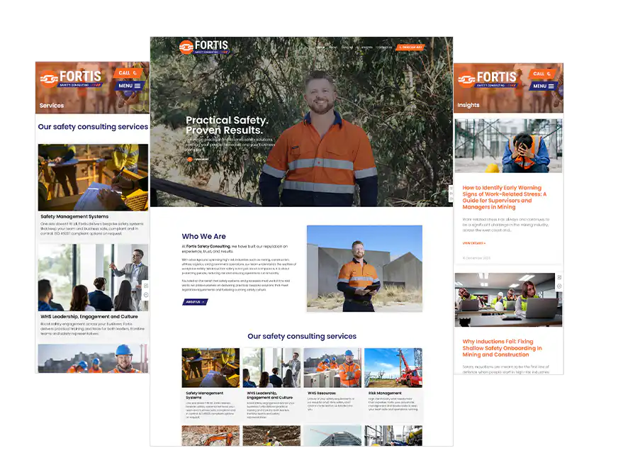 Perth web design Fortis Safety Consulting