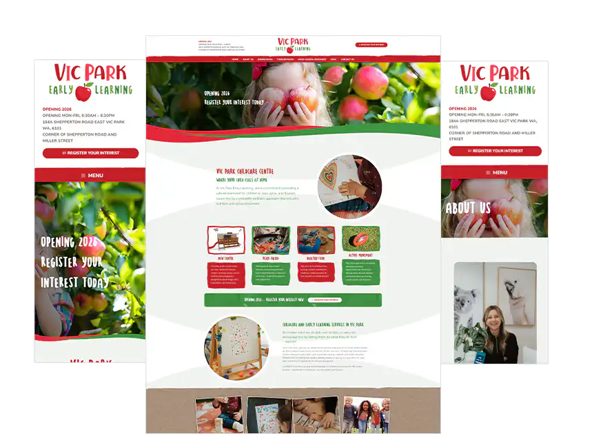 Vic Park Early Learning Web Design