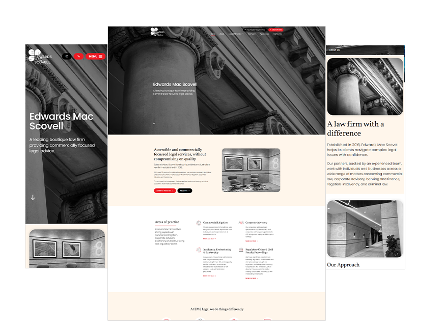 EMS Legal Website Design