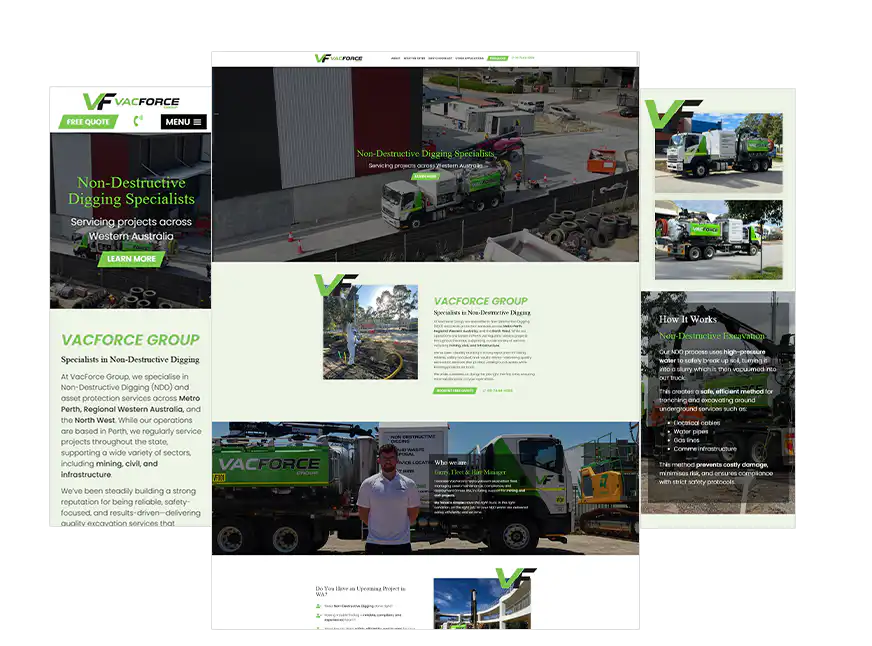 VacForce Group Web Design Perth